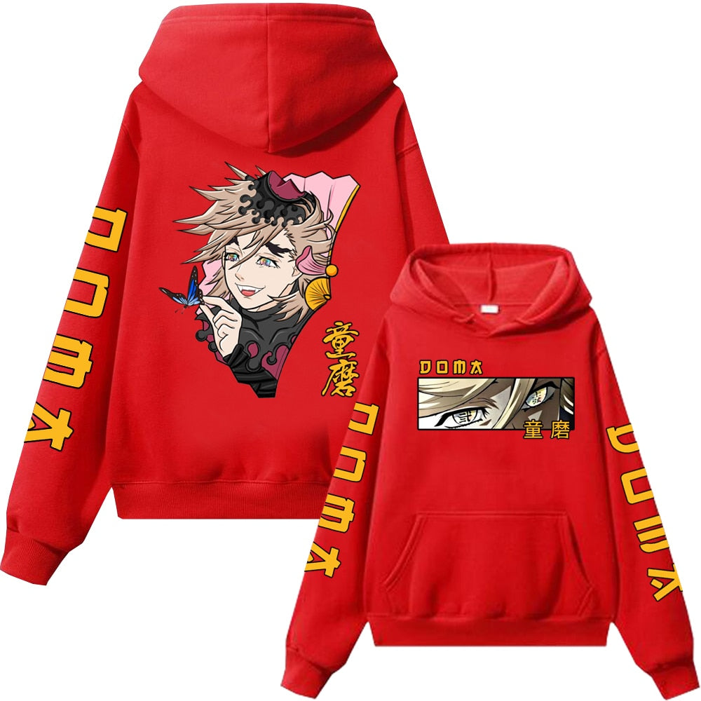 Demon Slayer Upper Moons Two Douma Anime Hoodie