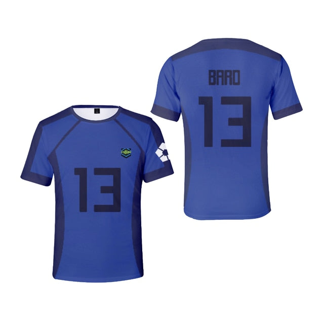 Cosplay Blue Lock tshirt jersey