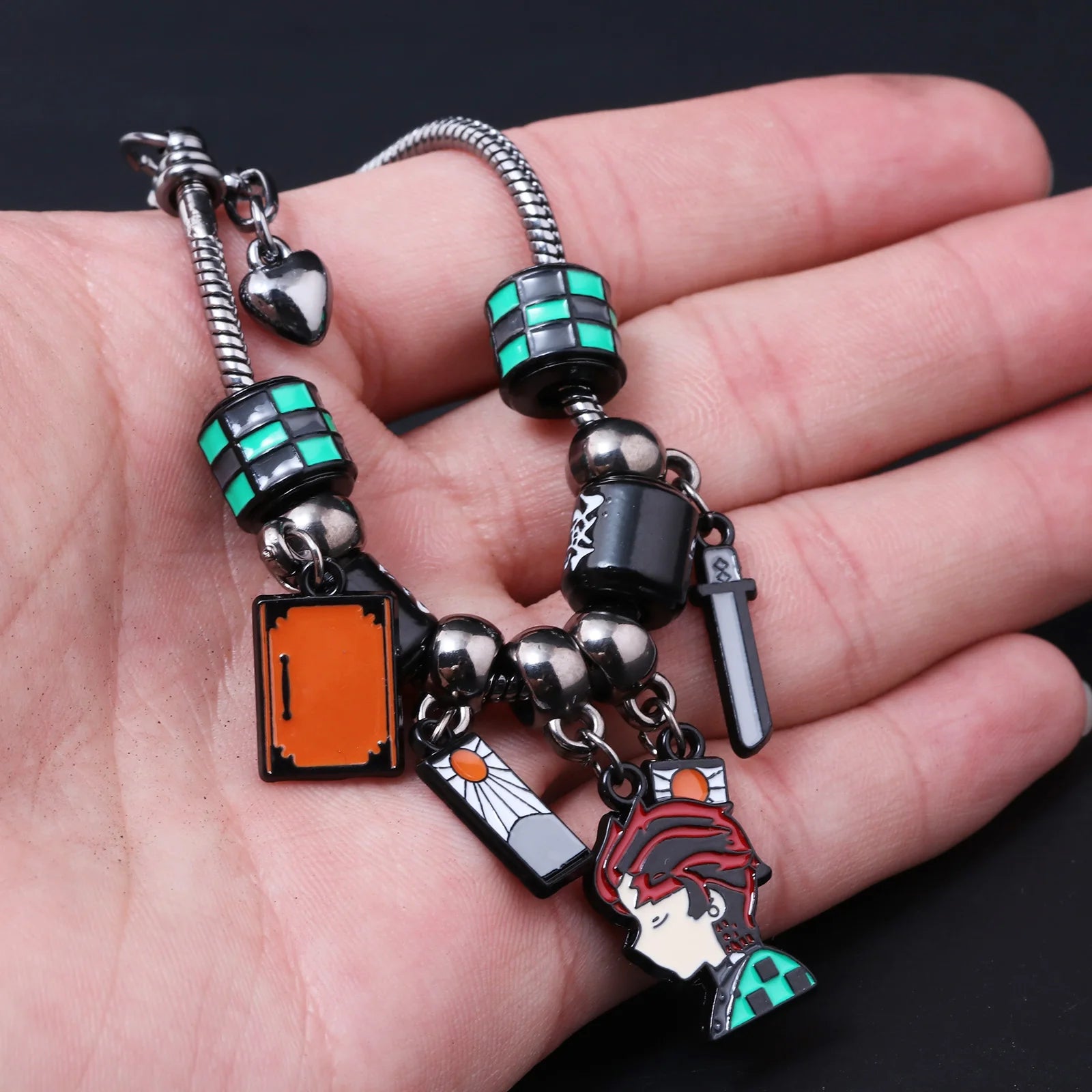 Demon Slayer Bracelet charm métal