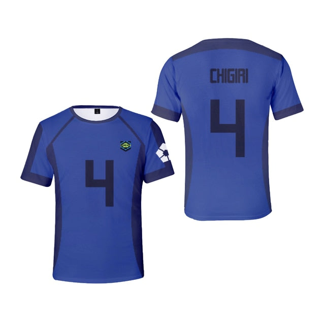 Cosplay Blue Lock tshirt jersey