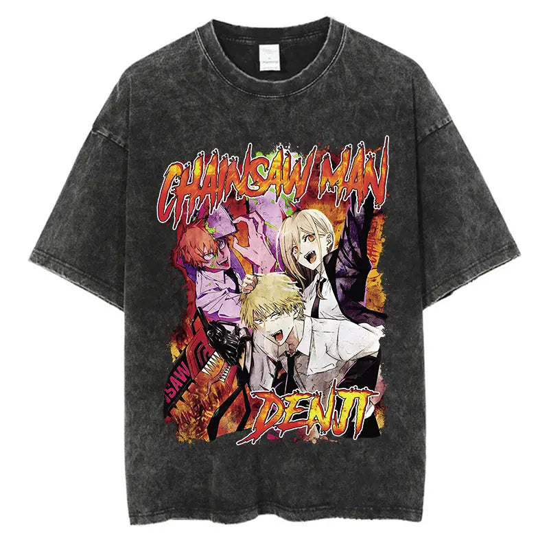 T-shirt Chainsaw Man Denji et Power