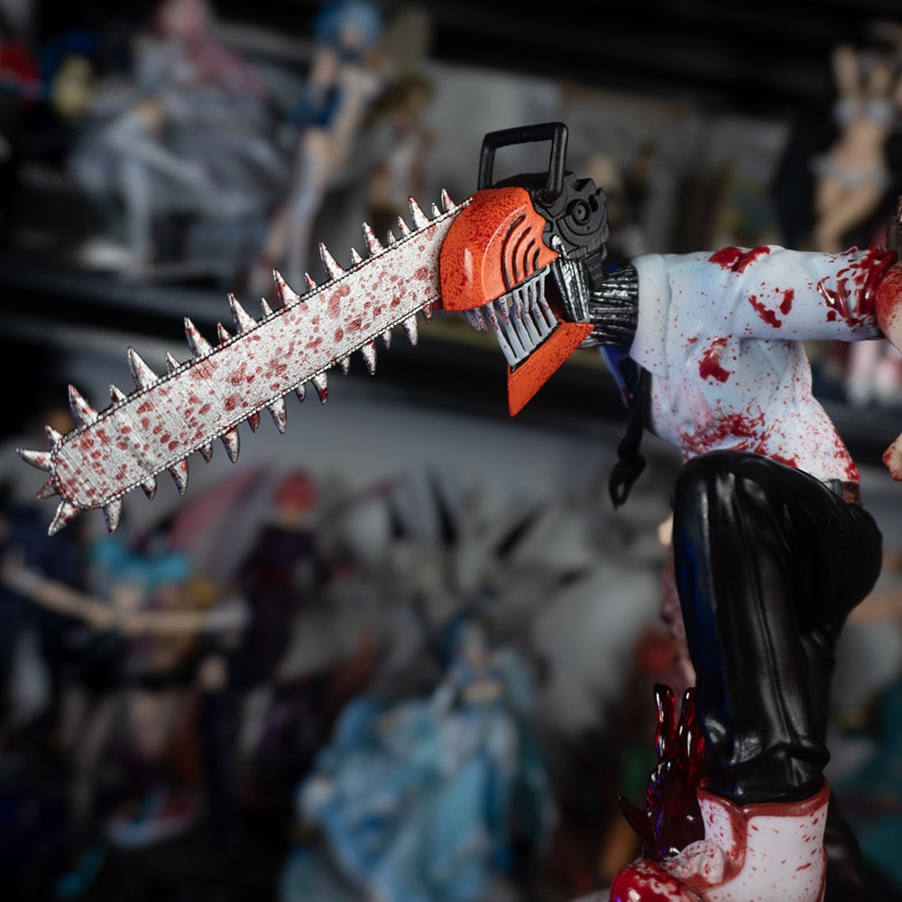 Chainsaw Man Figurine Denji Chainsaw Resin Statue 1/7