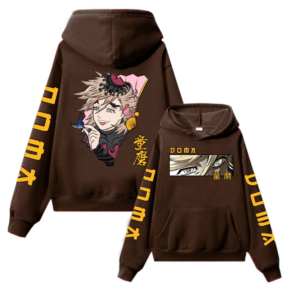 Demon Slayer Upper Moons Two Douma Anime Hoodie