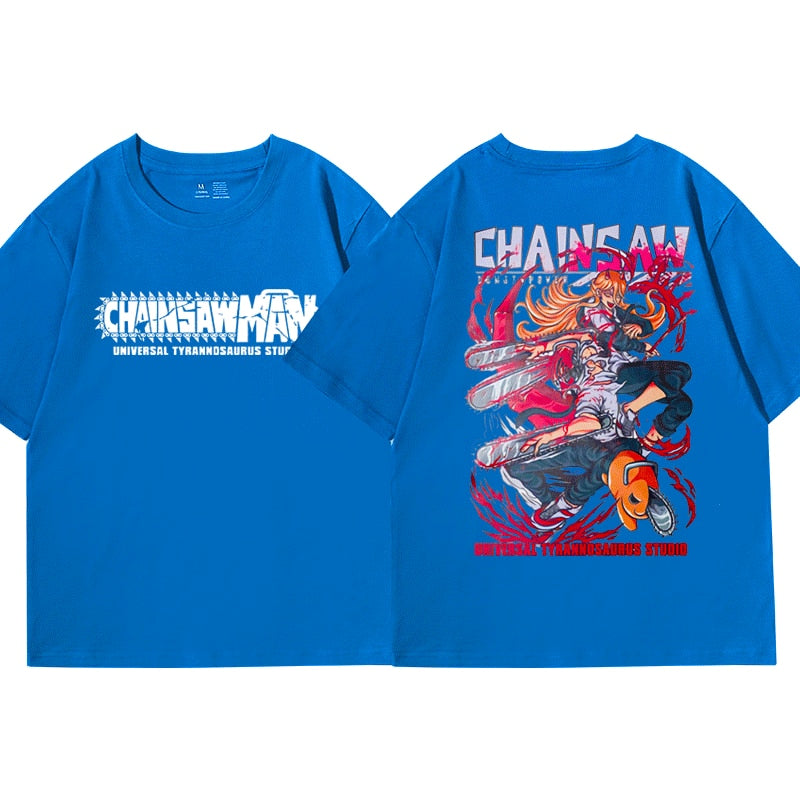 Chainsaw T-shirt Denji, Pochita, Power