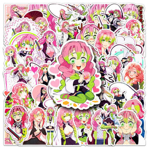 Demon Slayer Lot de 10 ou 50 stickers Kanroji Mitsuri