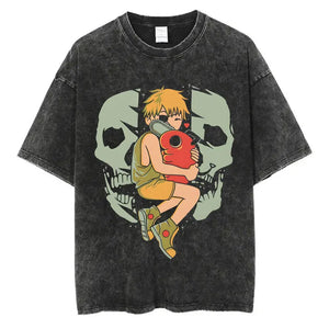 T-shirt Chainsaw Man Denji et Pochita