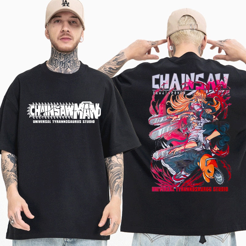 Chainsaw T-shirt Denji, Pochita, Power