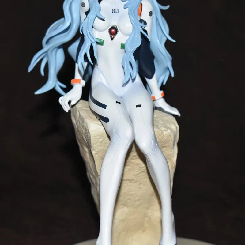 Evangelion Figurine Ayanami Rei Cheveux Longs 23cm