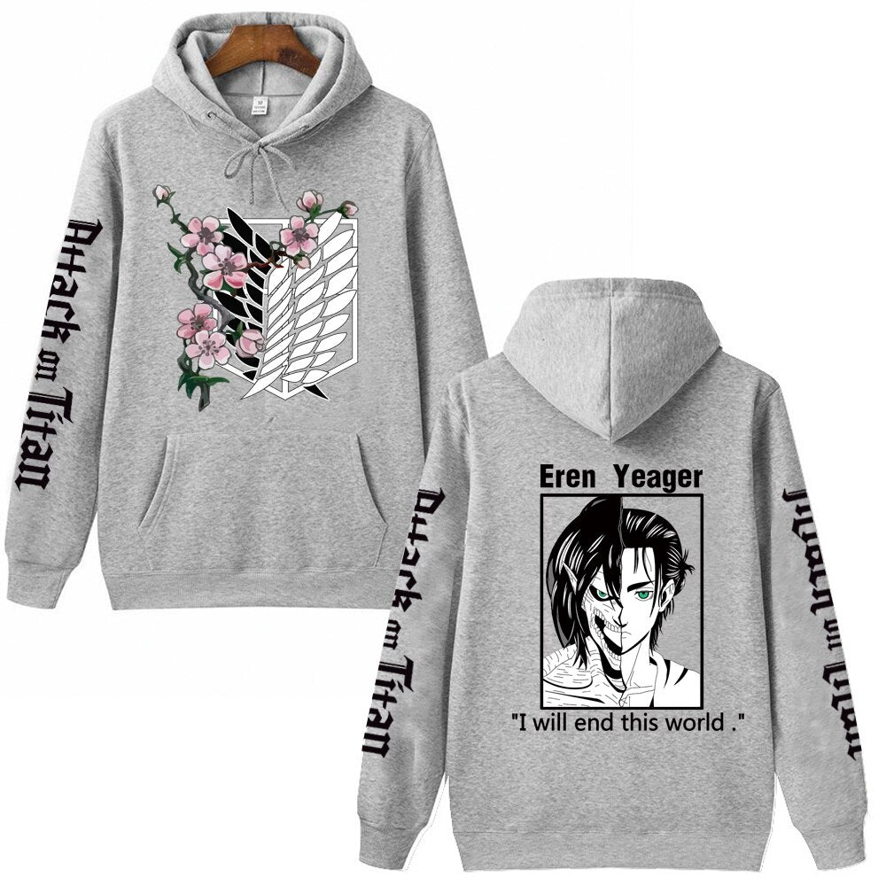 Hoodie Shingeki no Kyojin Eren Jäger Titan Assaillant