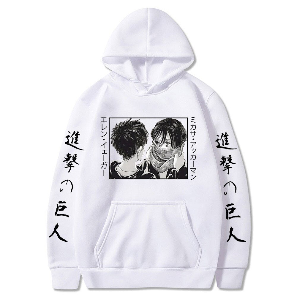 Hoodie Shingeki no Kyojin Mikasa Eren