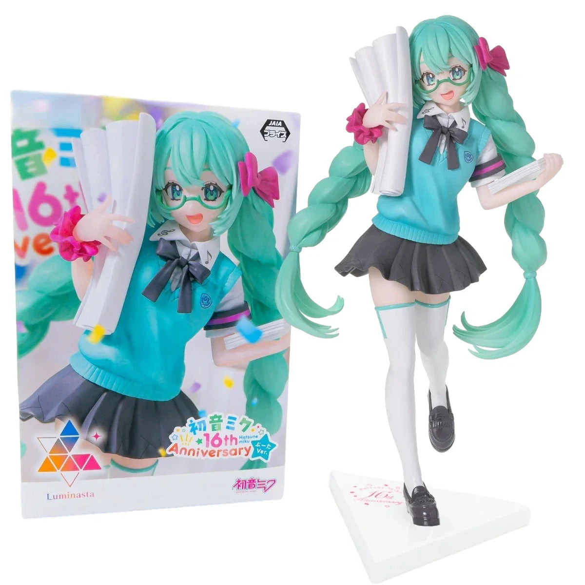 Hatsune Miku Figurine Uniforme Scolaire 16e Anniversaire 19cm