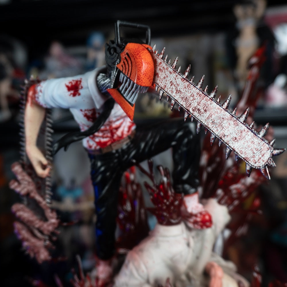 Chainsaw Man Figurine Denji Chainsaw Resin Statue 1/7