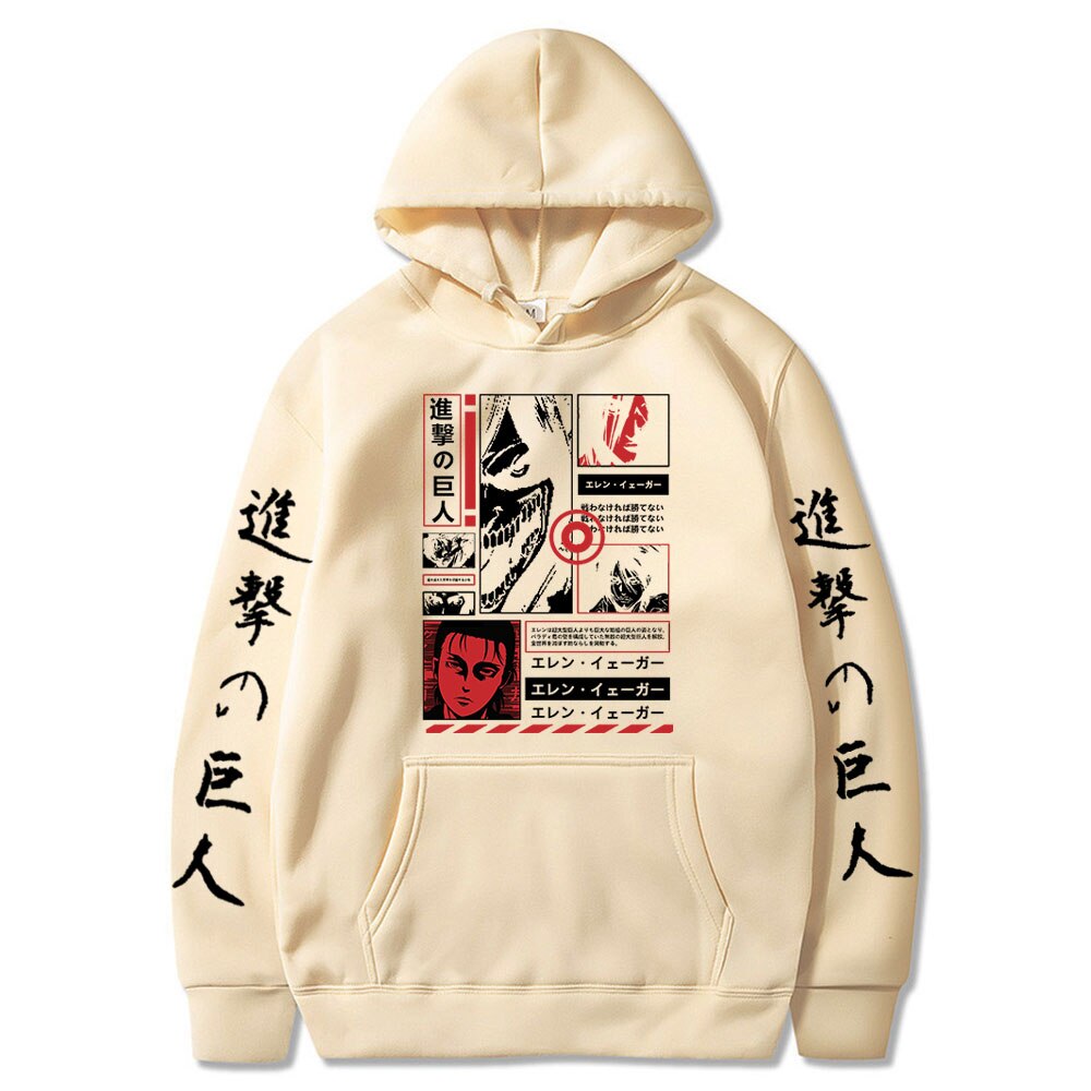 Hoodie Shingeki no Kyojin Eren Jäger Titan Assaillant