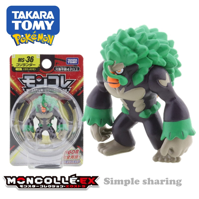 Takara Tomy Tomica Pokemon Pocket Monsters Moncolle MS-41 DragapultMS-35 Cinderace 3-5cm Mini Resin Anime Figure Toys