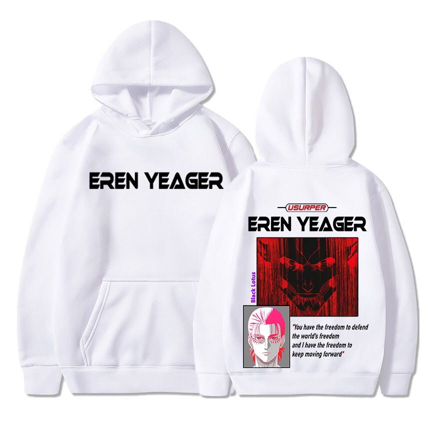 Hoodie Shingeki no Kyojin Eren Titan Assaillant