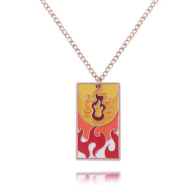 Demon Slayer Collier pendentif métal anime