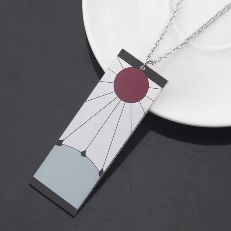 Demon Slayer Collier pendentif métal anime