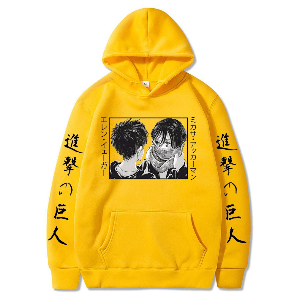 Hoodie Shingeki no Kyojin Mikasa Eren