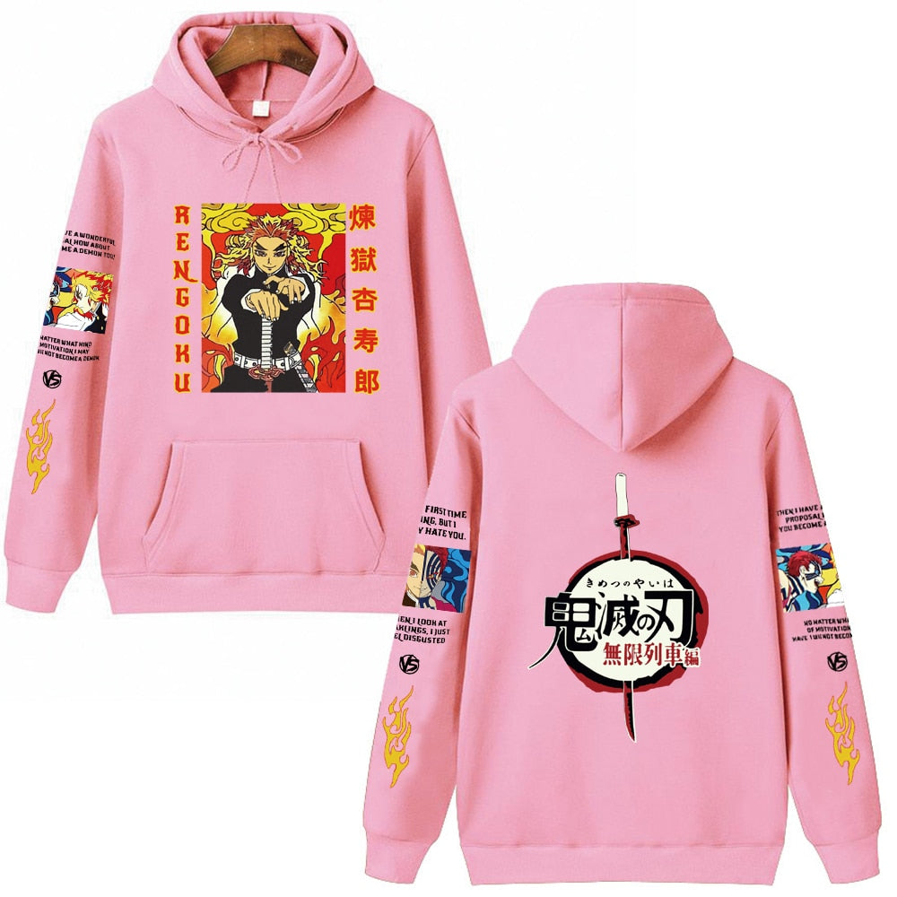 Anime Hoodie Demon Slayer Rengoku Kyoujuro