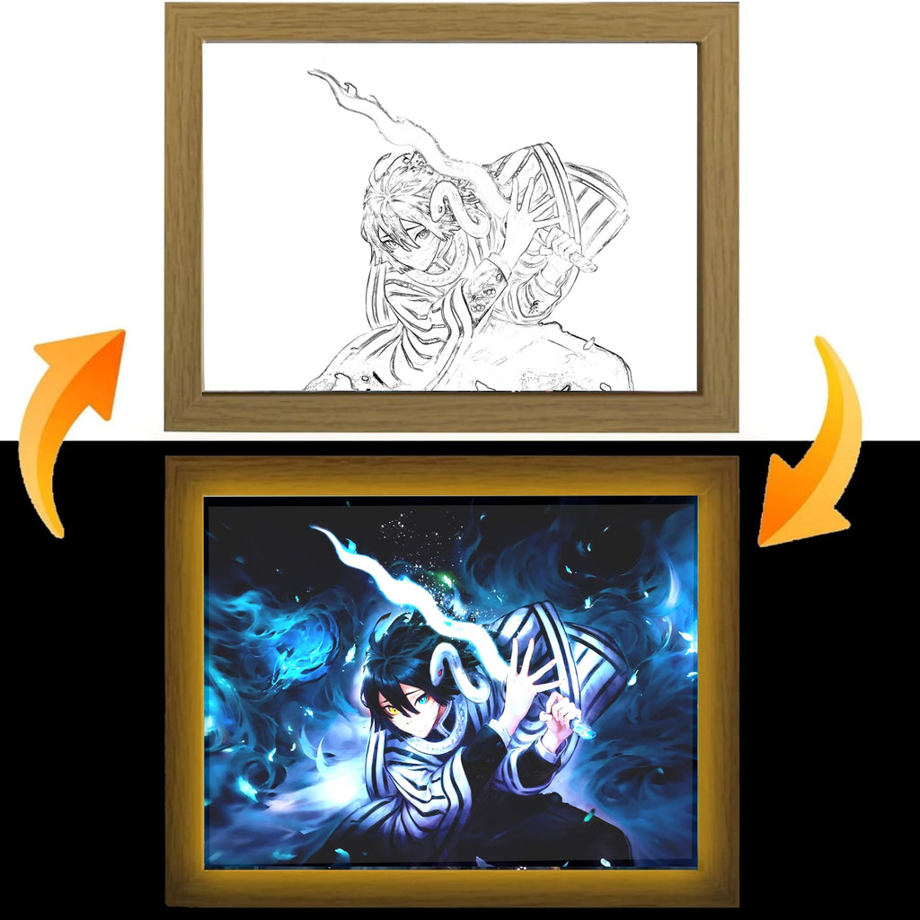 Demon Slayer Cadre photo lumineux LED