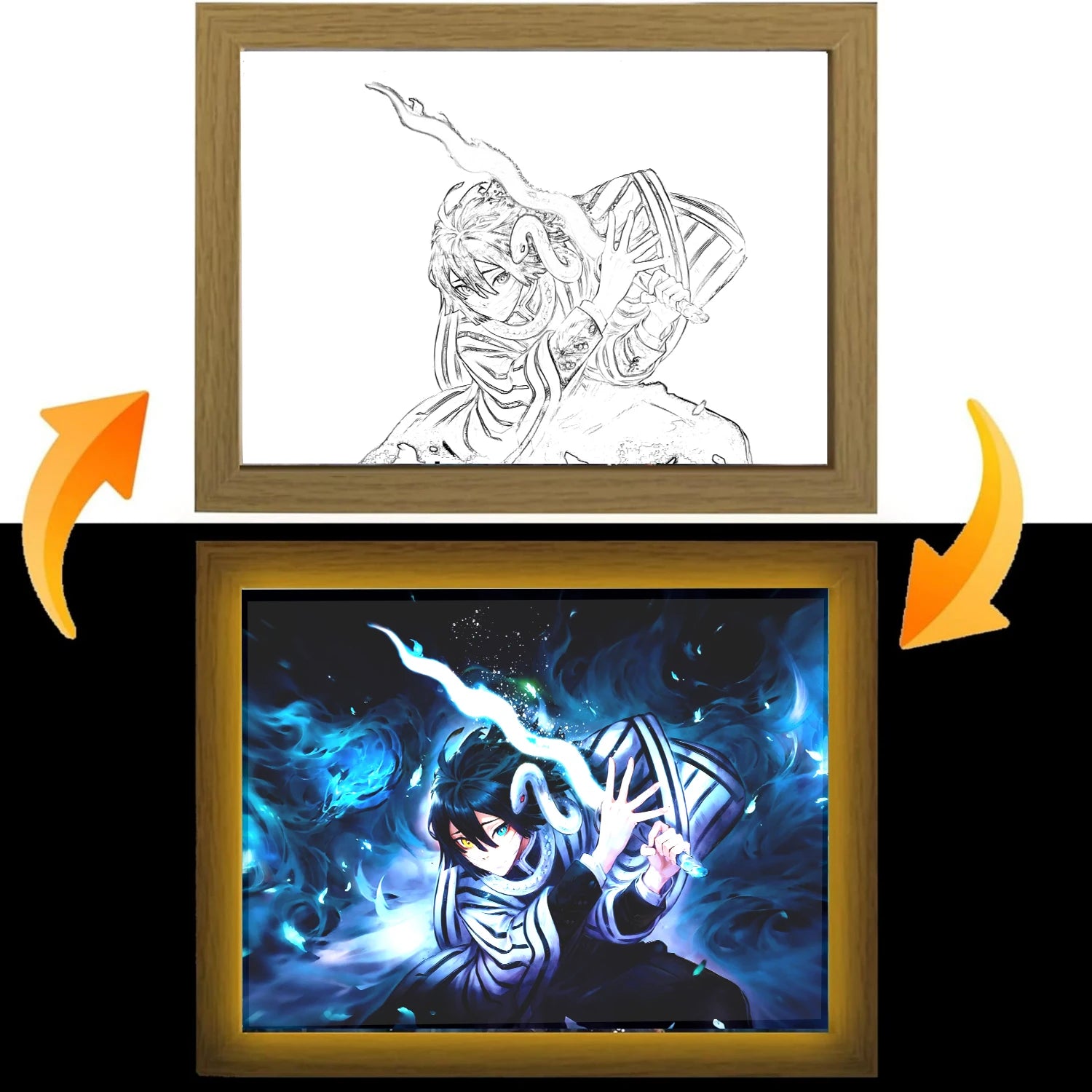Demon Slayer Cadre photo lumineux LED