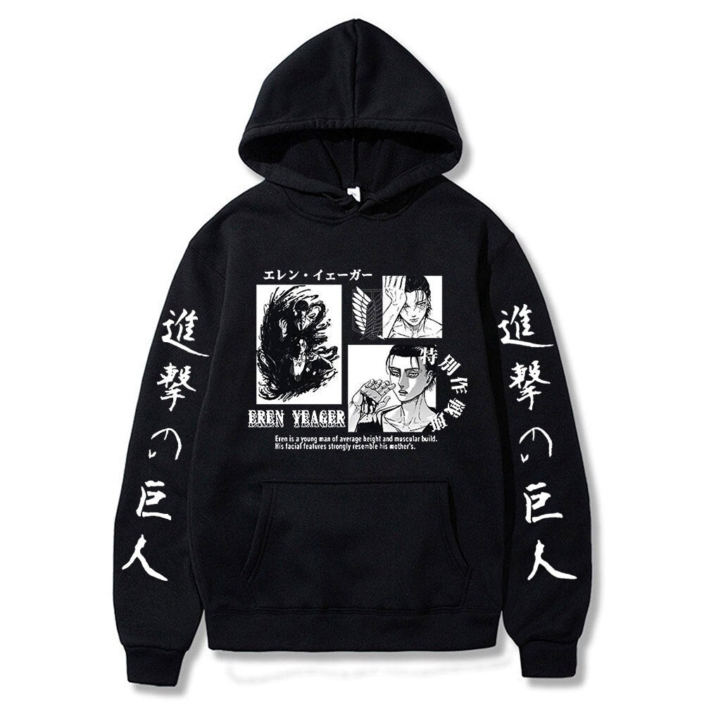Hoodie Shingeki no Kyojin Eren Jäger