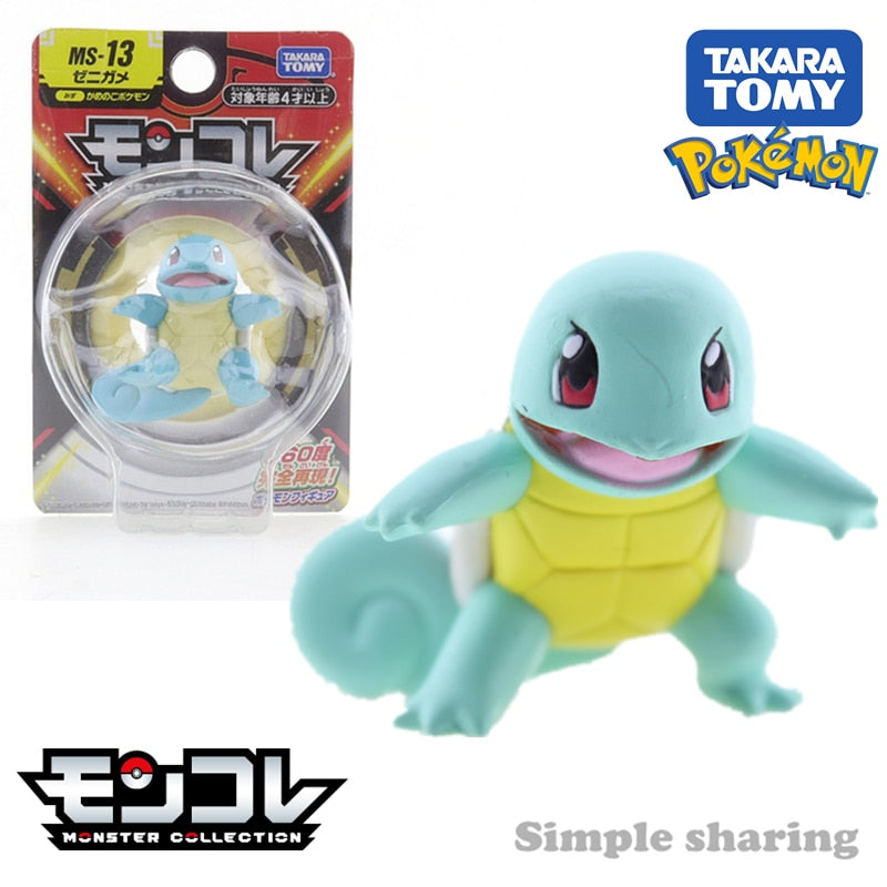 Takara Tomy Tomica Pokemon Pocket Monsters Moncolle MS-41 DragapultMS-35 Cinderace 3-5cm Mini Resin Anime Figure Toys