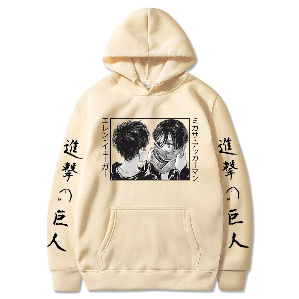 Hoodie Shingeki no Kyojin Mikasa Eren