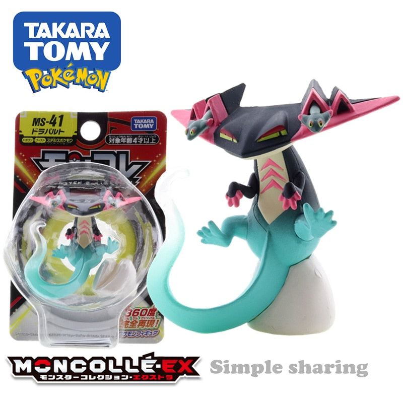 Takara Tomy Tomica Pokemon Pocket Monsters Moncolle MS-41 DragapultMS-35 Cinderace 3-5cm Mini Resin Anime Figure Toys