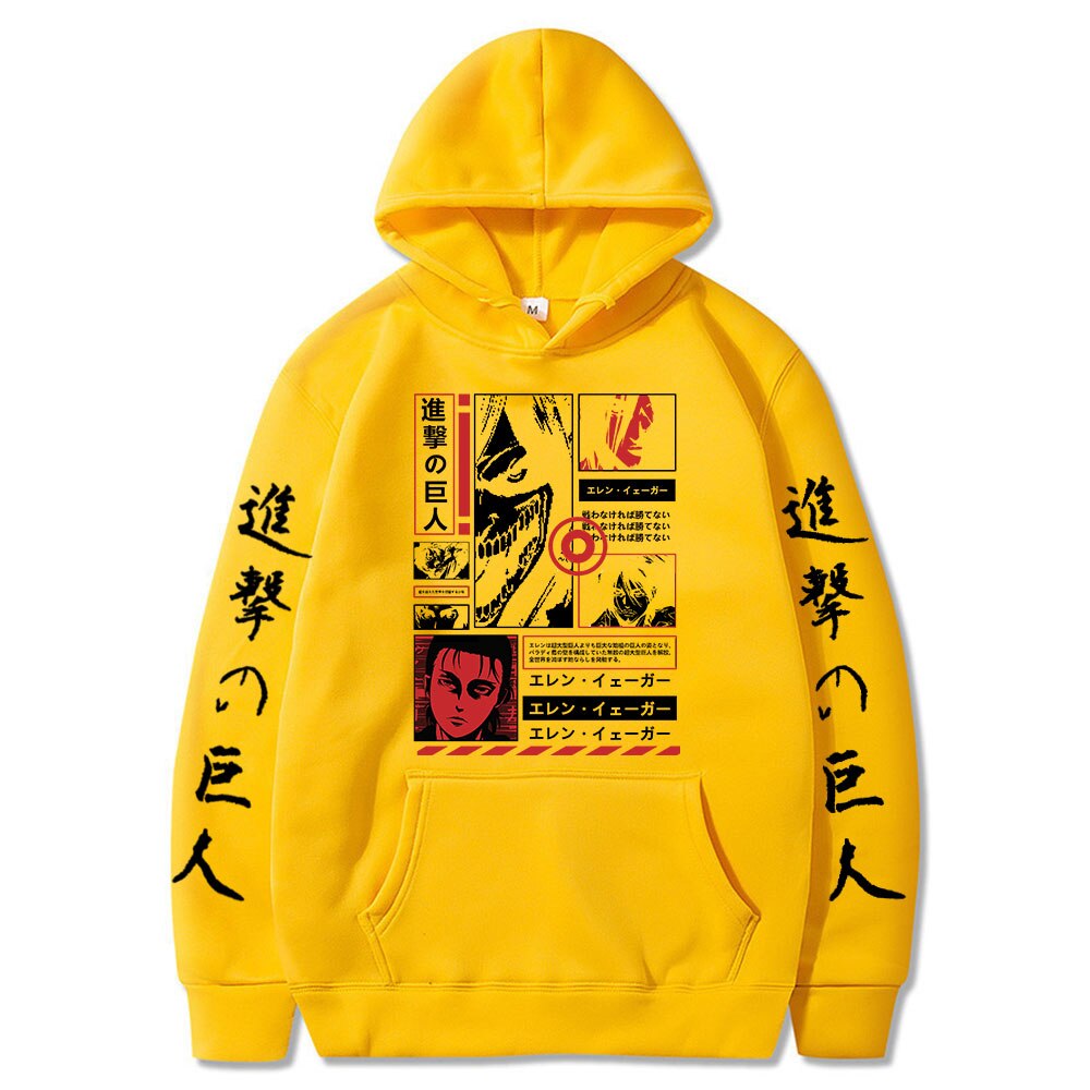 Hoodie Shingeki no Kyojin Eren Jäger Titan Assaillant