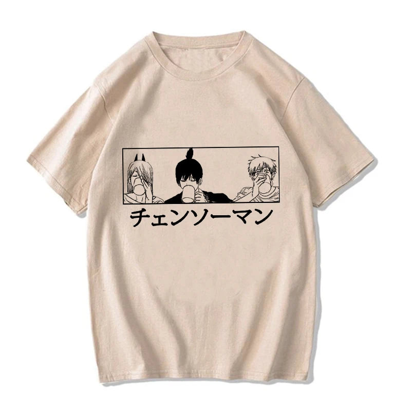 Chainsaw Man Power T-shirt, Aki Hayakawa and Denji