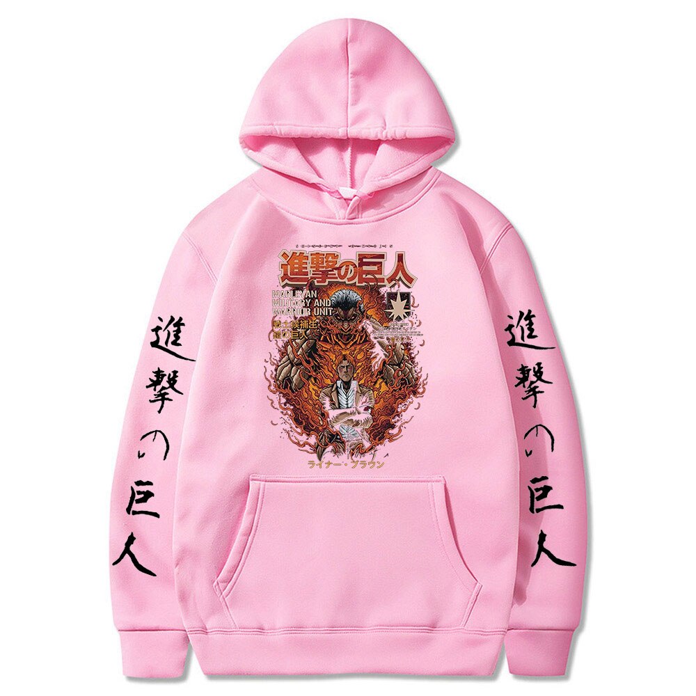 Hoodie Shingeki no Kyojin Reiner Braun Titan Cuirassé