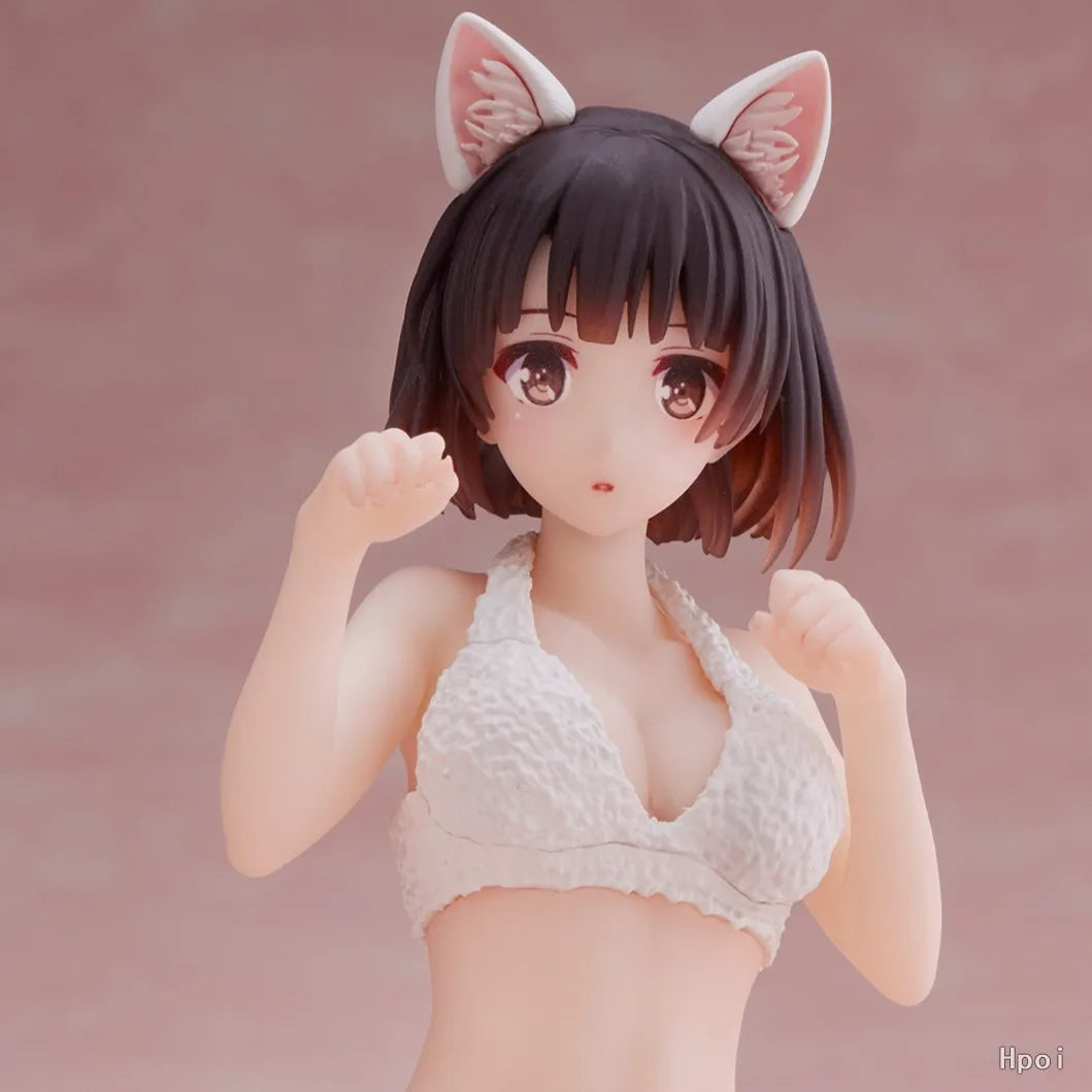 Saekano Figurine Megumi Kato Oreilles de Chat 10cm
