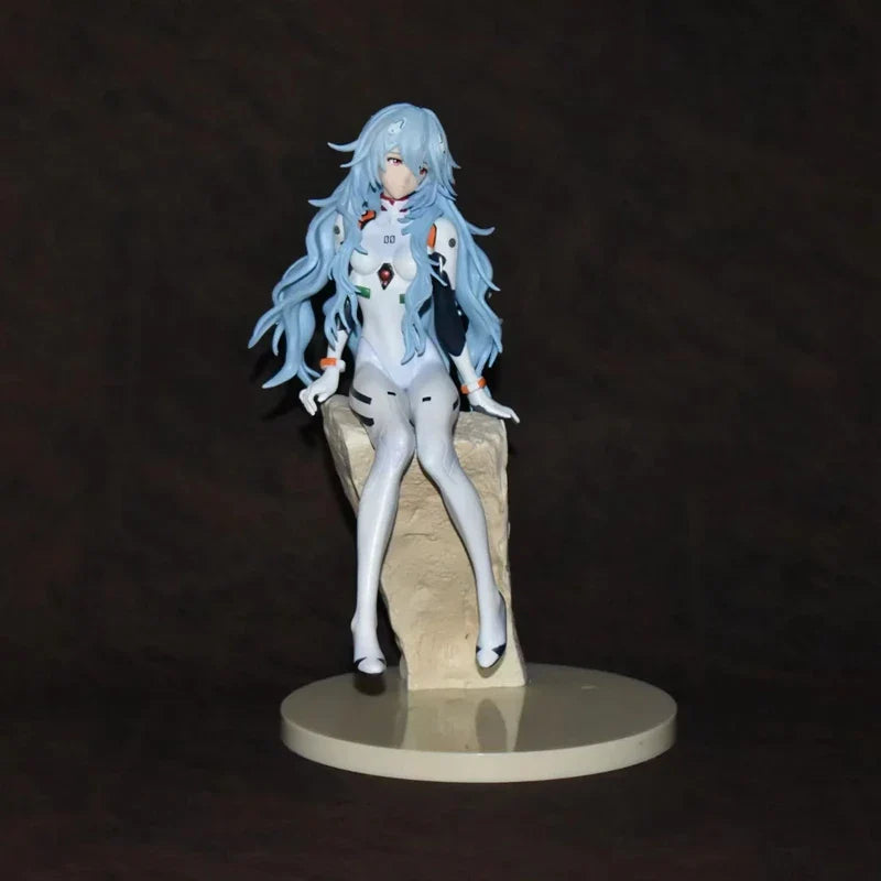 Evangelion Figurine Ayanami Rei Cheveux Longs 23cm