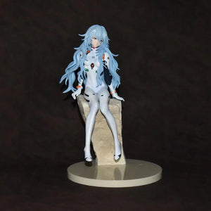 Evangelion Figurine Ayanami Rei Cheveux Longs 23cm