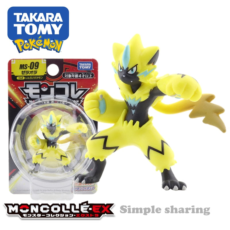 Takara Tomy Tomica Pokemon Pocket Monsters Moncolle MS-41 DragapultMS-35 Cinderace 3-5cm Mini Resin Anime Figure Toys