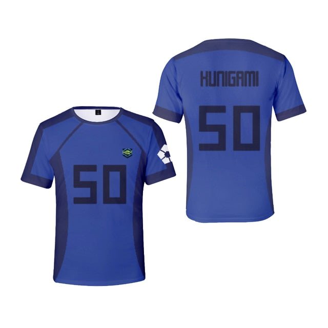 Cosplay Blue Lock tshirt jersey