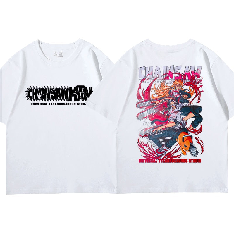 Chainsaw T-shirt Denji, Pochita, Power