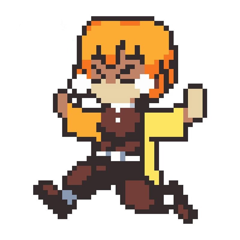 Demon Slayer Pixels Stickers Zenitsu Agatsuma