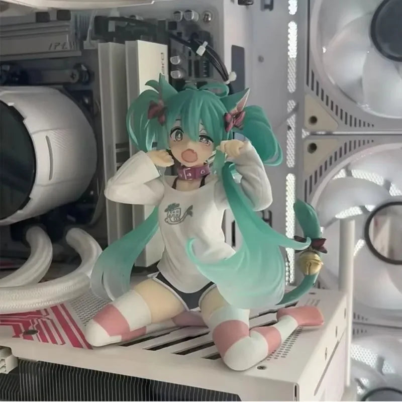 Hatsune Miku Figurine Neko T-Shirt 11 cm