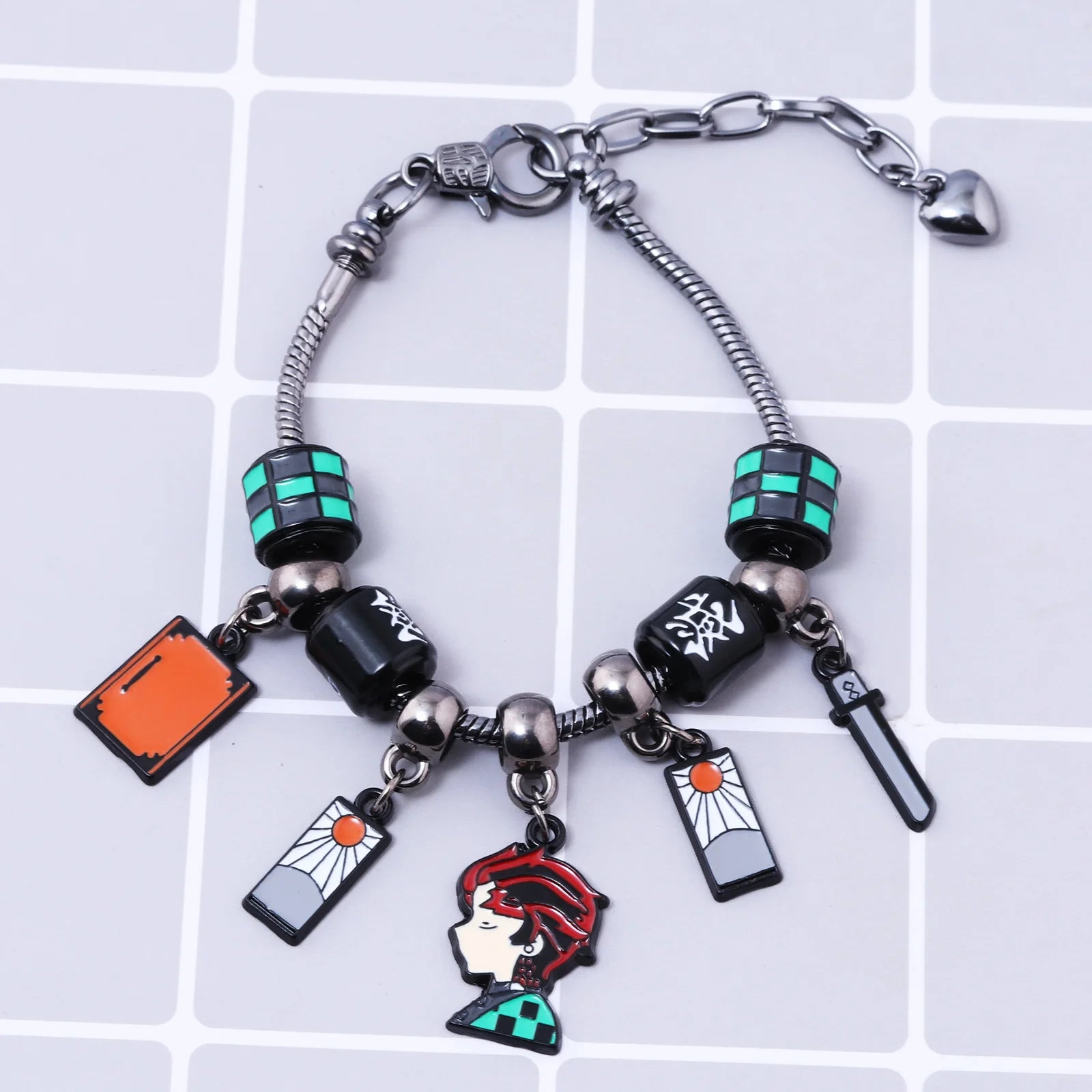 Demon Slayer Bracelet charm métal