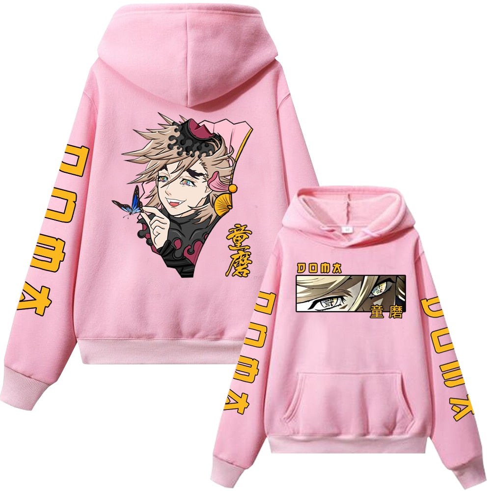 Demon Slayer Upper Moons Two Douma Anime Hoodie