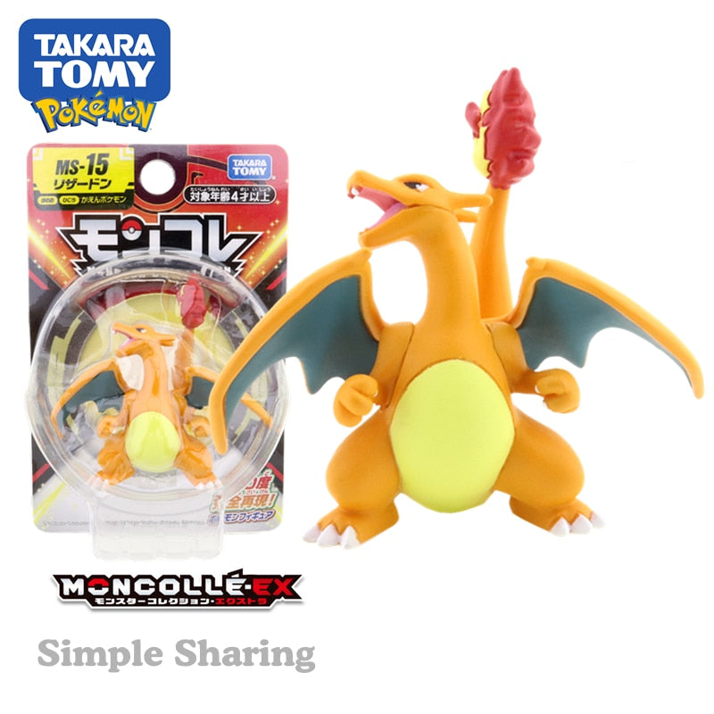 Takara Tomy Tomica Pokemon Pocket Monsters Moncolle 3-5cm Mini Resin Anime Figure Toys for Children Collectibles