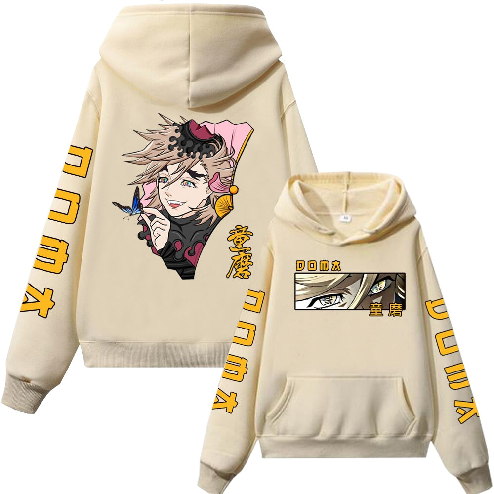 Demon Slayer Upper Moons Two Douma Anime Hoodie