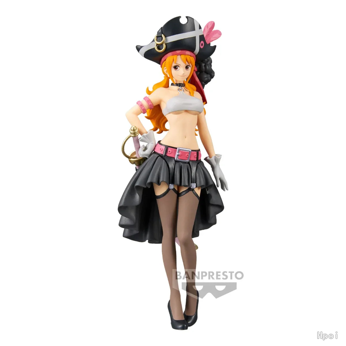 One Piece Figurine Nami Film Red Tenue Noire 19cm