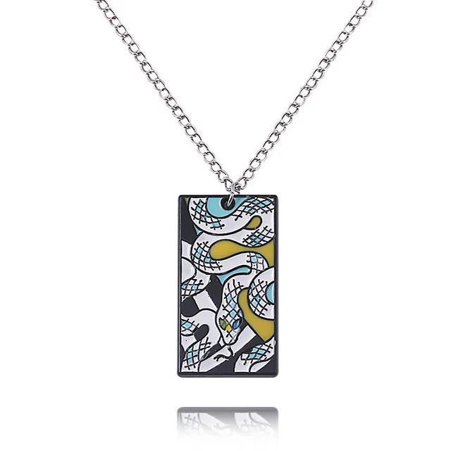 Demon Slayer Collier pendentif métal anime