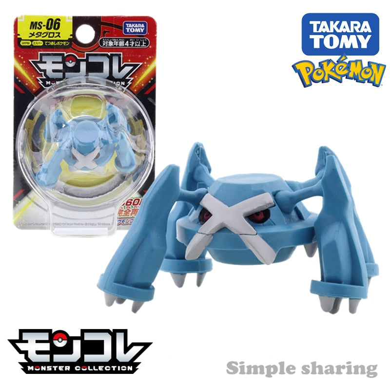 Takara Tomy Tomica Pokemon Pocket Monsters Moncolle 3-5cm Mini Resin Anime Figure Toys for Children Collectibles