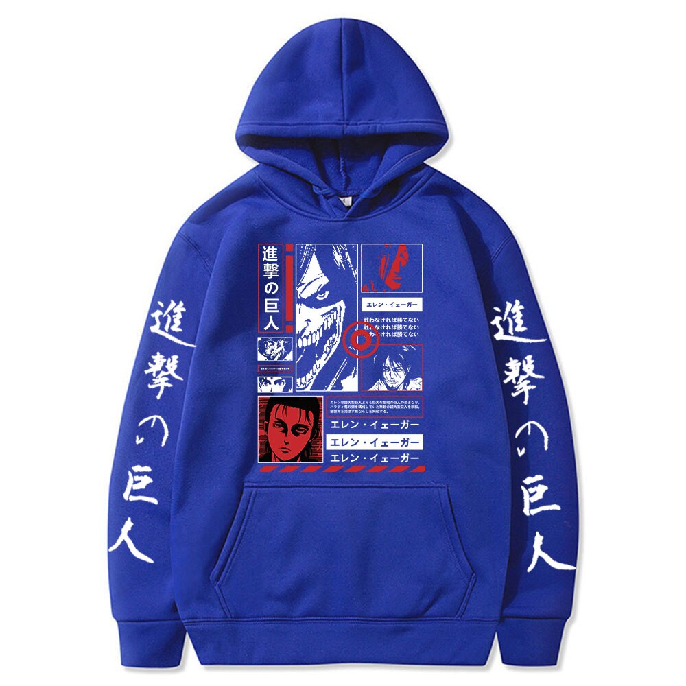 Hoodie Shingeki no Kyojin Eren Jäger Titan Assaillant