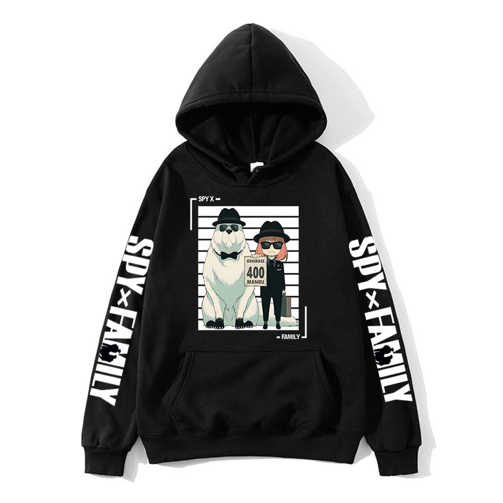 Spy × Family pull à capuche Anya et Bond Forger