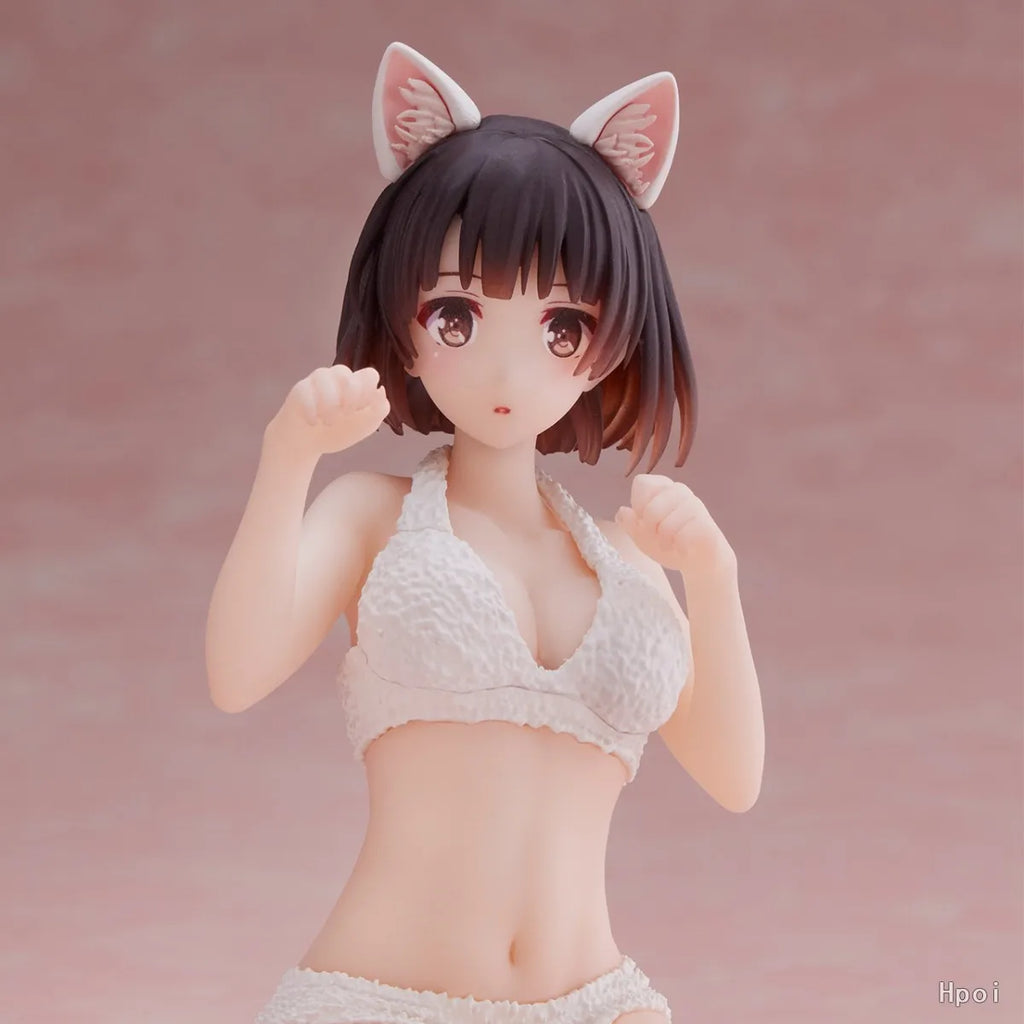 Saekano Figurine Megumi Kato Oreilles de Chat 10cm